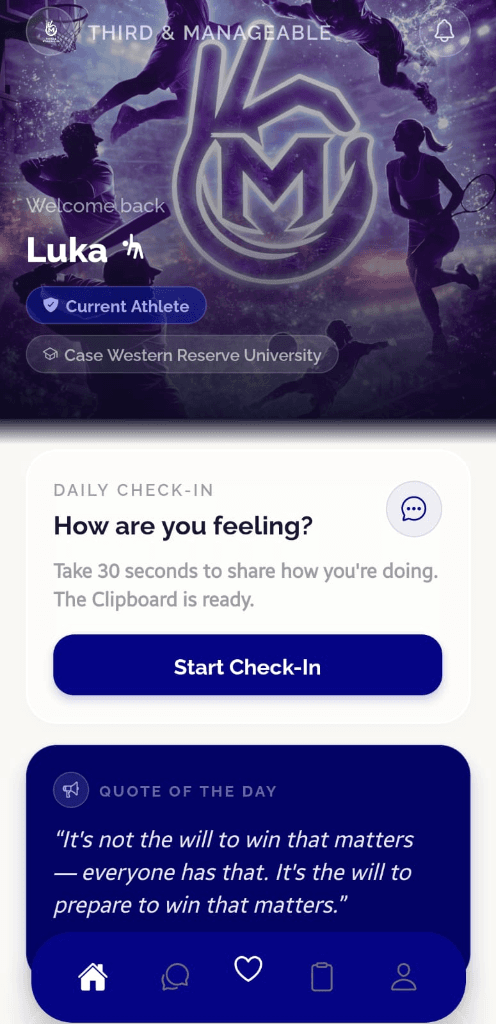 Third & Manageable App Home Screen